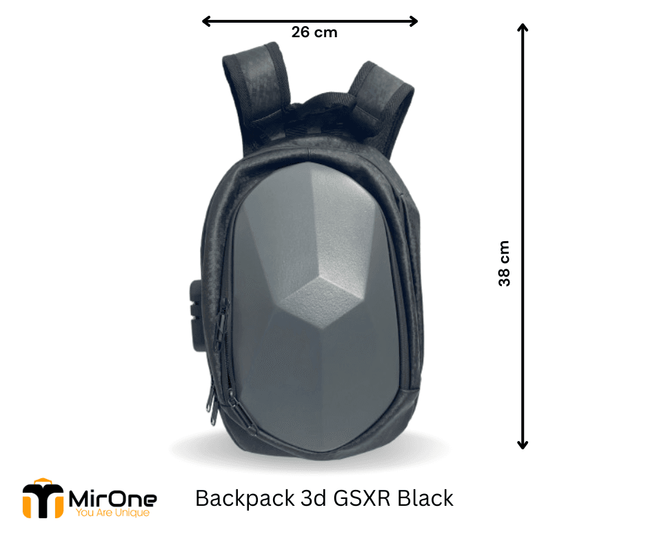 black gsxr 3d motorcycle backpack