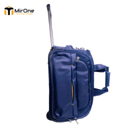 blue 20-inch water-resistant trolley bag