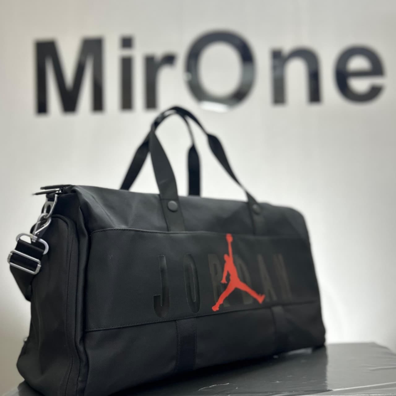 black 2-compartment travel bag