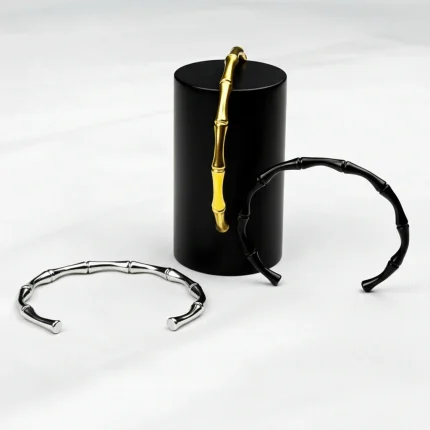 Stainless Steel Bamboo Twist Bracelet 9032