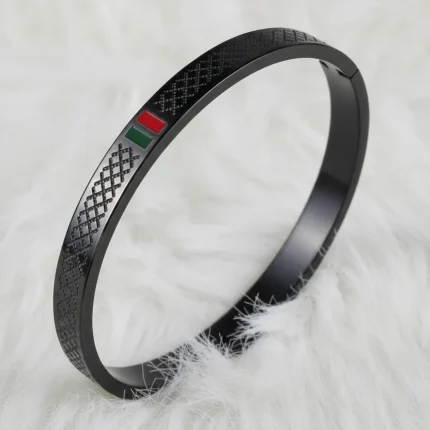 steel infinity link bracelet 9041