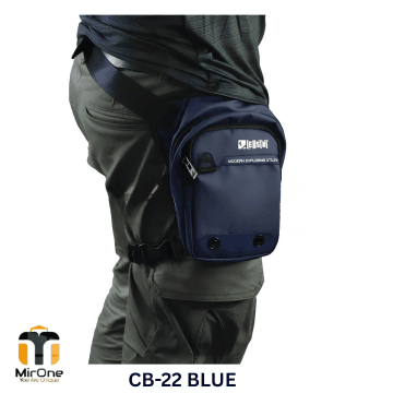 cb22 blue 3 pocket waist bag